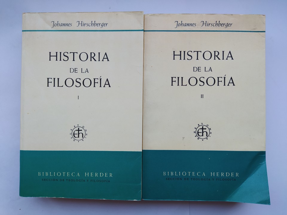 Historia De La Filosofía I Y II. BIBLIOTECA HERDER.