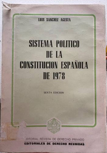 Sistema político de la constitución española de 1978