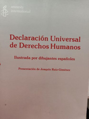 Declaración Universal de Derechos Humanos ilustrada por dibujantes españoles