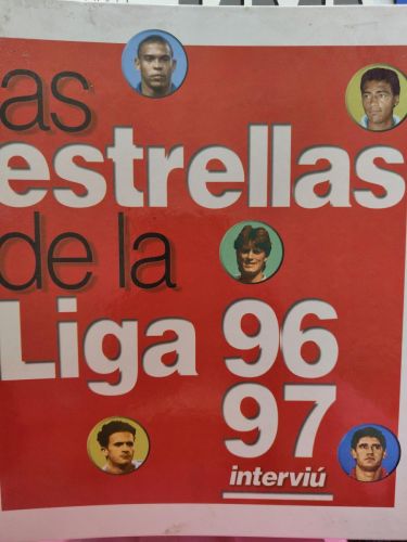 Archivador con fascículos de Las estrellas de la liga 96-97