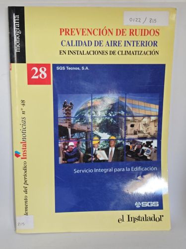 Monografía nº 48 Revista Prevención de Ruidos. Calidad del aire interior en instalaciones de climatización