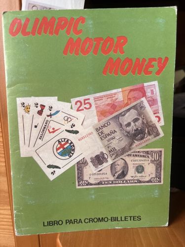 Album para cromo-billetes. Colección Olimpic Motor Money