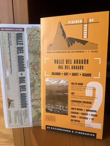 Guía mapa excursionista del valle del Aragón-Bal Del Aragón. escala 1:40.000