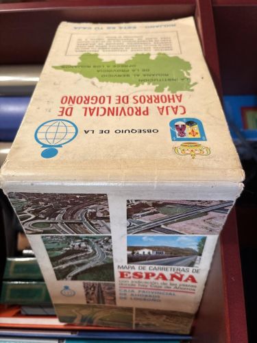 Mapa de Carreteras de España con indicación de las plazas dónde hay Caja de Ahorros