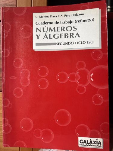 Números y álgebra. Cuaderno de trabajo (refuerzo)