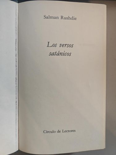 Los versos satánicos.