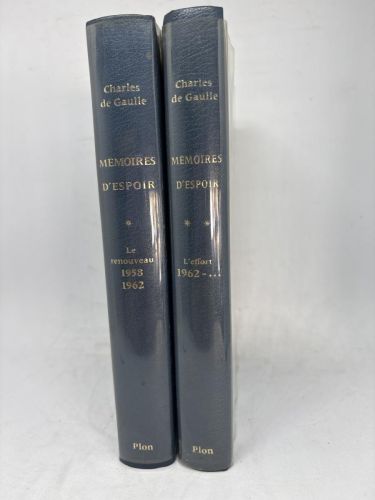 CHARLES DE GAULLE. MEMOIRES D´SPOIR. TOMOS I Y II 1958-1962