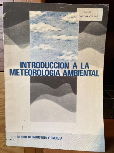 INTRODUCCION A LA METEOROLOGIA AMBIENTAL