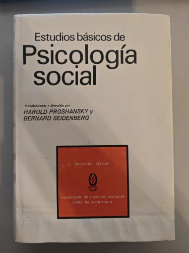 Estudios básicos de psicología social.