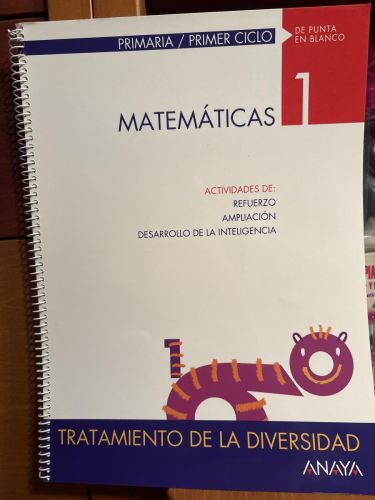 De punta en blanco, matemáticas, 1 Educación Primaria, 1 ciclo. Material para el profesor. ACTIVIDADES DE REFUERZO