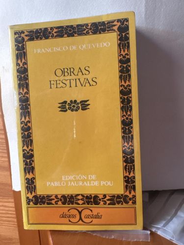 Obras festivas. CLASICOS CASTALIA