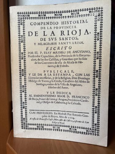 Compendio historial de la provincia de La Rioja (facs.)