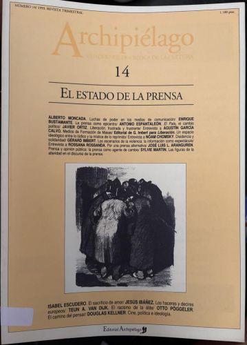 ARCHIPIELAGO. CUADERNOS DE CRITICA DE LA CULTURA. Nº14. 1993. EL ESTADO DE LA PRENSA.