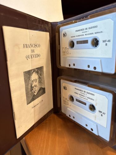 FRANCISCO DE QUEVEDO. IV CENTENARIO DEL NACIMIENTO (1580-1980). LIBRO Y 2 CASSETTES