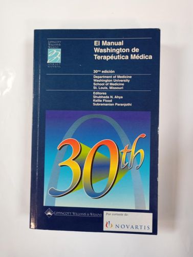 MANUAL DE WASHINGTON DE TERAPÉUTICA MÉDICA.