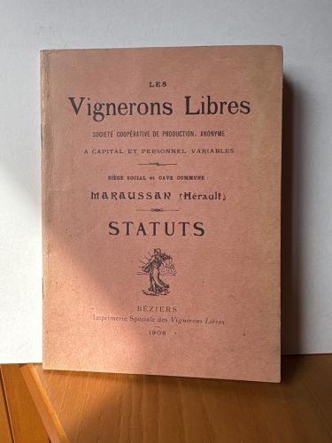 LES VIGNERONS LIBRES. STATUTS