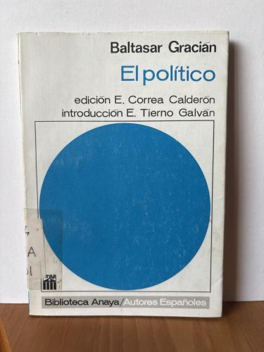 EL POLITICO. BIBLIOTEA ANAYA Nº14