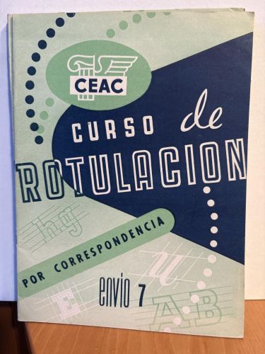 CEAC CURSO DE ROTULACION POR CORRESPONDENCIA ENVÍO 7