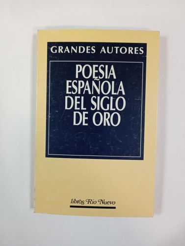 Poesía española del Siglo de Oro.