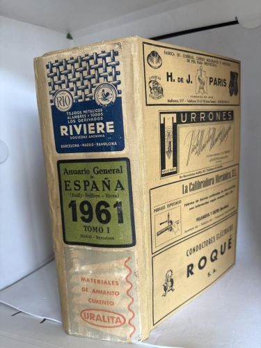 ANUARIO GENERAL DE ESPAÑA AÑO 1961 TOMO I. (BAILLY-BAILLIÈRE-RIERA)