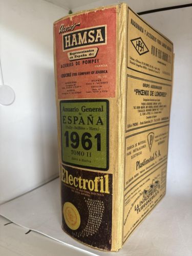 ANUARIO GENERAL DE ESPAÑA AÑO 1961 TOMO II (BAILLY-BAILLIÈRE-RIERA)