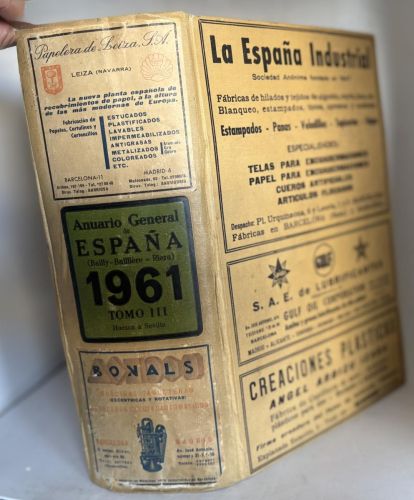 ANUARIO GENERAL DE ESPAÑA AÑO 1961 TOMO III(BAILLY-BAILLIÈRE-RIERA)