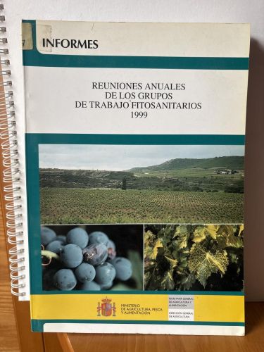 Informe de los grupos de trabajo fitosanitarios 1999